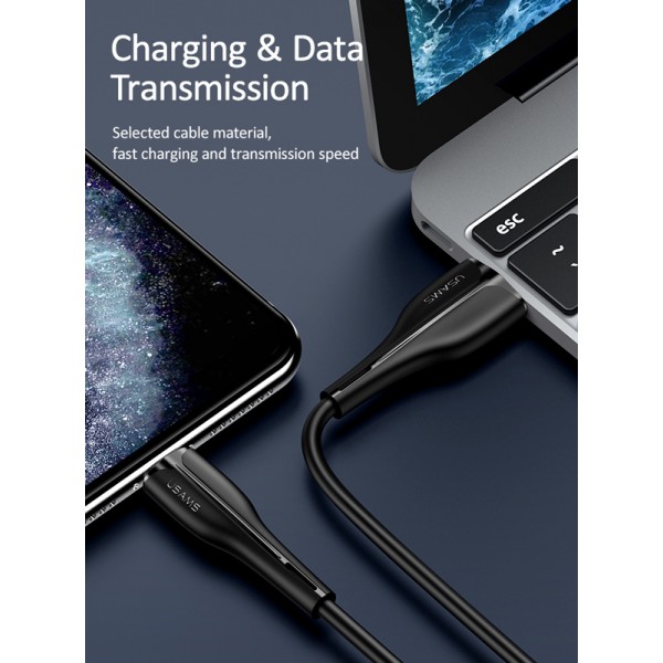 USAMS καλώδιο Lightning σε USB US-SJ371, 2A, 1m, κόκκινο USAMS καλώδιο Lightning σε USB US-SJ371, 2A, 1m, κόκκινο