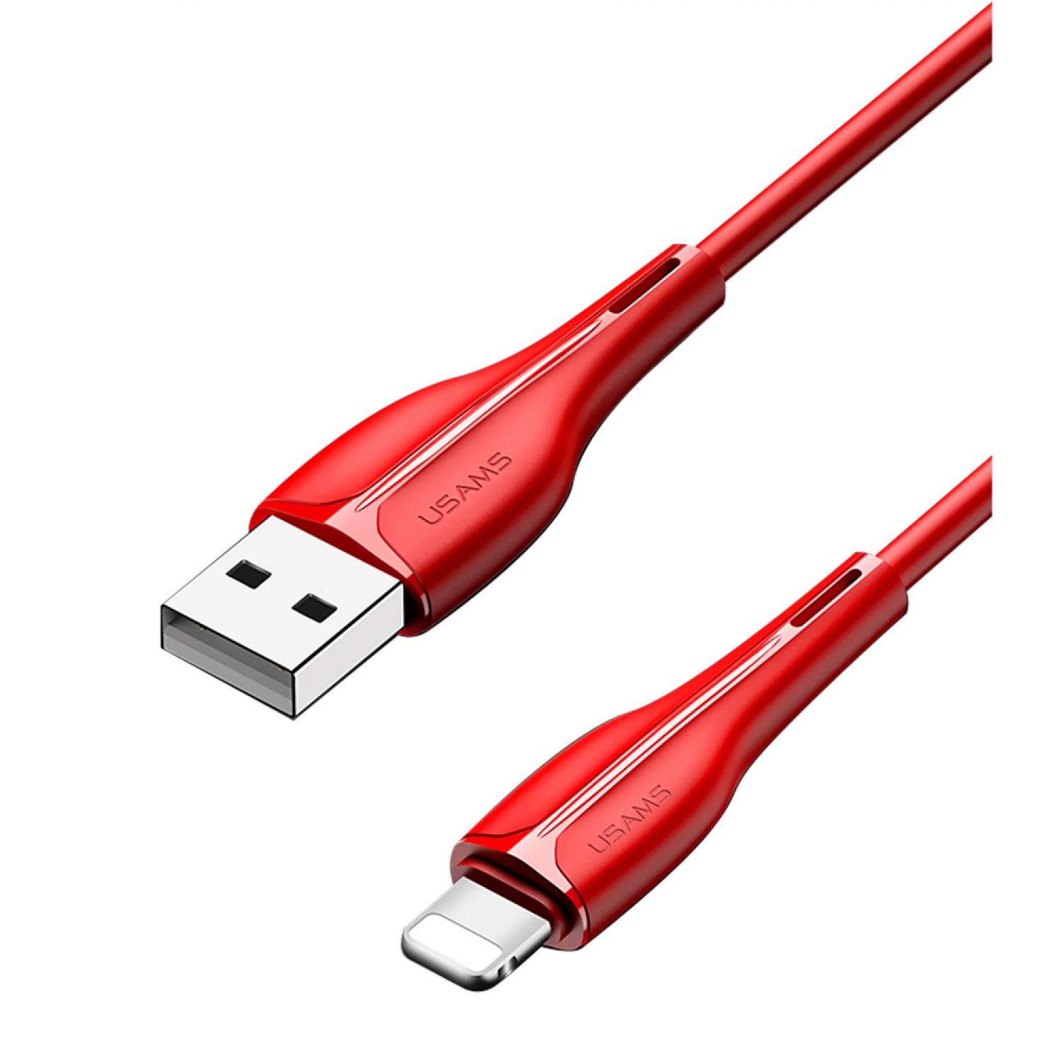 USAMS καλώδιο Lightning σε USB US-SJ371, 2A, 1m, κόκκινο USAMS καλώδιο Lightning σε USB US-SJ371, 2A, 1m, κόκκινο