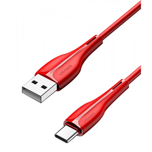 USAMS καλώδιο USB-C σε USB US-SJ372, 2A, 1m, κόκκινο USAMS καλώδιο USB-C σε USB US-SJ372, 2A, 1m, κόκκινο