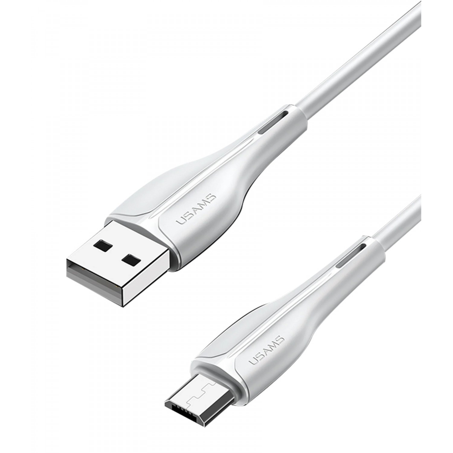 USAMS καλώδιο Micro USB σε USB US-SJ373, 2A, 1m, λευκό USAMS καλώδιο Micro USB σε USB US-SJ373, 2A, 1m, λευκό