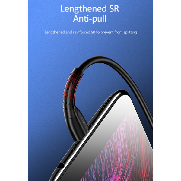 USAMS καλώδιο Micro USB σε USB US-SJ365, 2A, 1m, λευκό USAMS καλώδιο Micro USB σε USB US-SJ365, 2A, 1m, λευκό