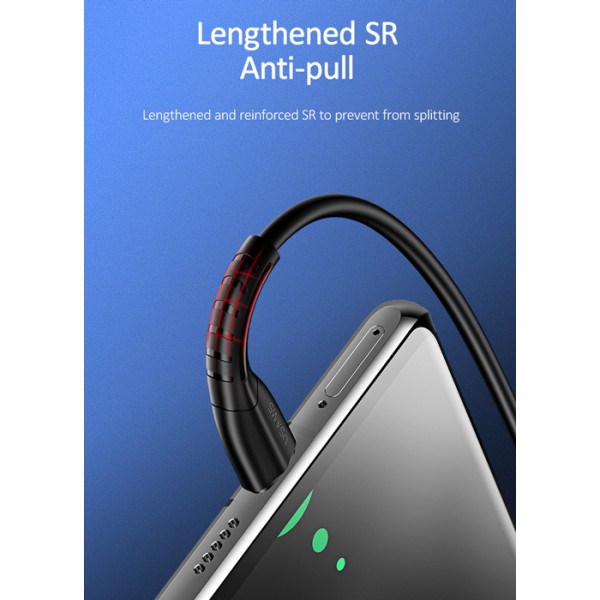 USAMS καλώδιο USB-C σε USB US-SJ366, 2A, 1m, μαύρο USAMS καλώδιο USB-C σε USB US-SJ366, 2A, 1m, μαύρο