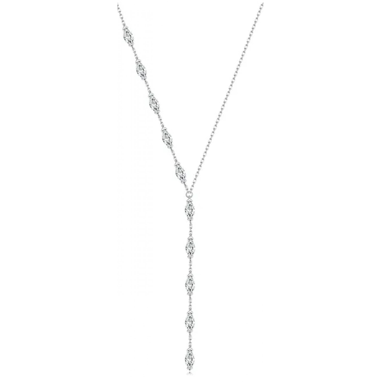 BAMOER κολιέ BSN330 με κυβική ζιρκόνια, ασήμι 925, ασημί BAMOER κολιέ BSN330 με κυβική ζιρκόνια, ασήμι 925, ασημί