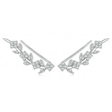 BAMOER σκουλαρίκια BSE819 με κυβική ζιρκόνια, ασήμι 925, ασημί