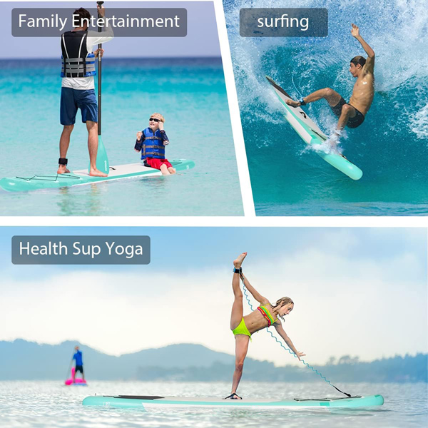 Φουσκωτή σανίδα SUP SUMM-0016 για παιδιά, 175x75x15cm, πράσινη