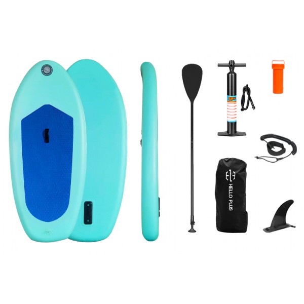 Φουσκωτή σανίδα SUP SUMM-0016 για παιδιά, 175x75x15cm, πράσινη