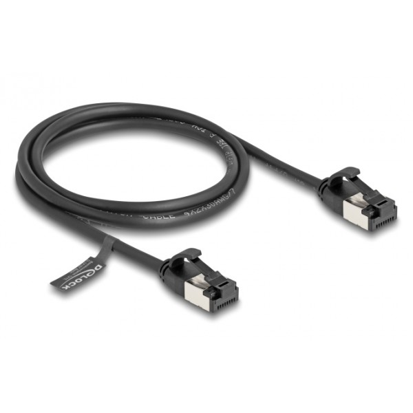 DELOCK καλώδιο δικτύου 80183, CAT 8.1 U/FTP, 40Gbps, 1m, μαύρο DELOCK καλώδιο δικτύου 80183, CAT 8.1 U/FTP, 40Gbps, 1m, μαύρο