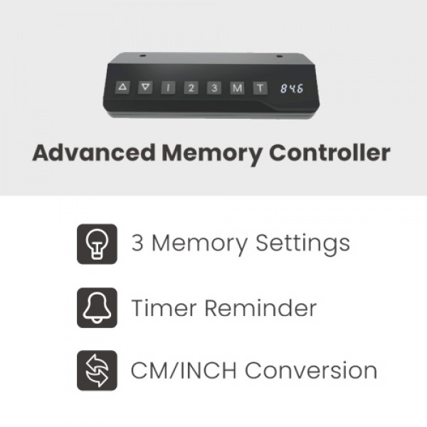 BRATECK ηλεκτρικό γραφείο S08-22DL-2, ρυθμιζόμενο ύψος, 136x120cm, μαύρο BRATECK ηλεκτρικό γραφείο S08-22DL-2, ρυθμιζόμενο ύψος, 136x120cm, μαύρο