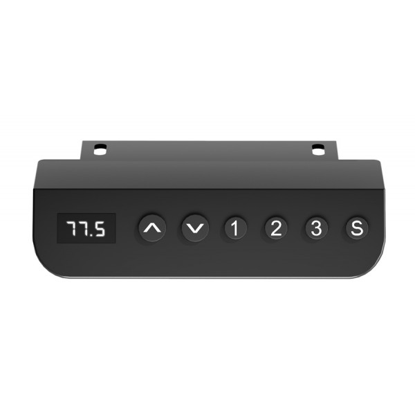 BRATECK ηλεκτρικό γραφείο S12-22R-B, ρυθμιζόμενο ύψος, 120x60cm, καφέ