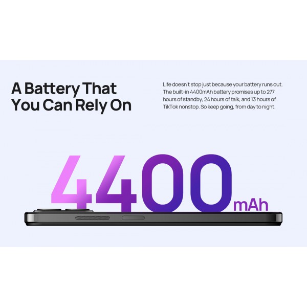 ULEFONE Smartphone Note 16 Pro, 6.52", 8/128GB, Octa-core, 50MP, μαύρο