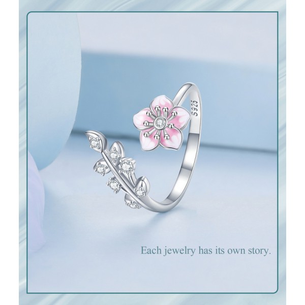 BAMOER δαχτυλίδι BSR438 με κυβική ζιρκόνια, ανοιγόμενο, ασήμι 925, ασημί BAMOER δαχτυλίδι BSR438 με κυβική ζιρκόνια, ανοιγόμενο, ασήμι 925, ασημί