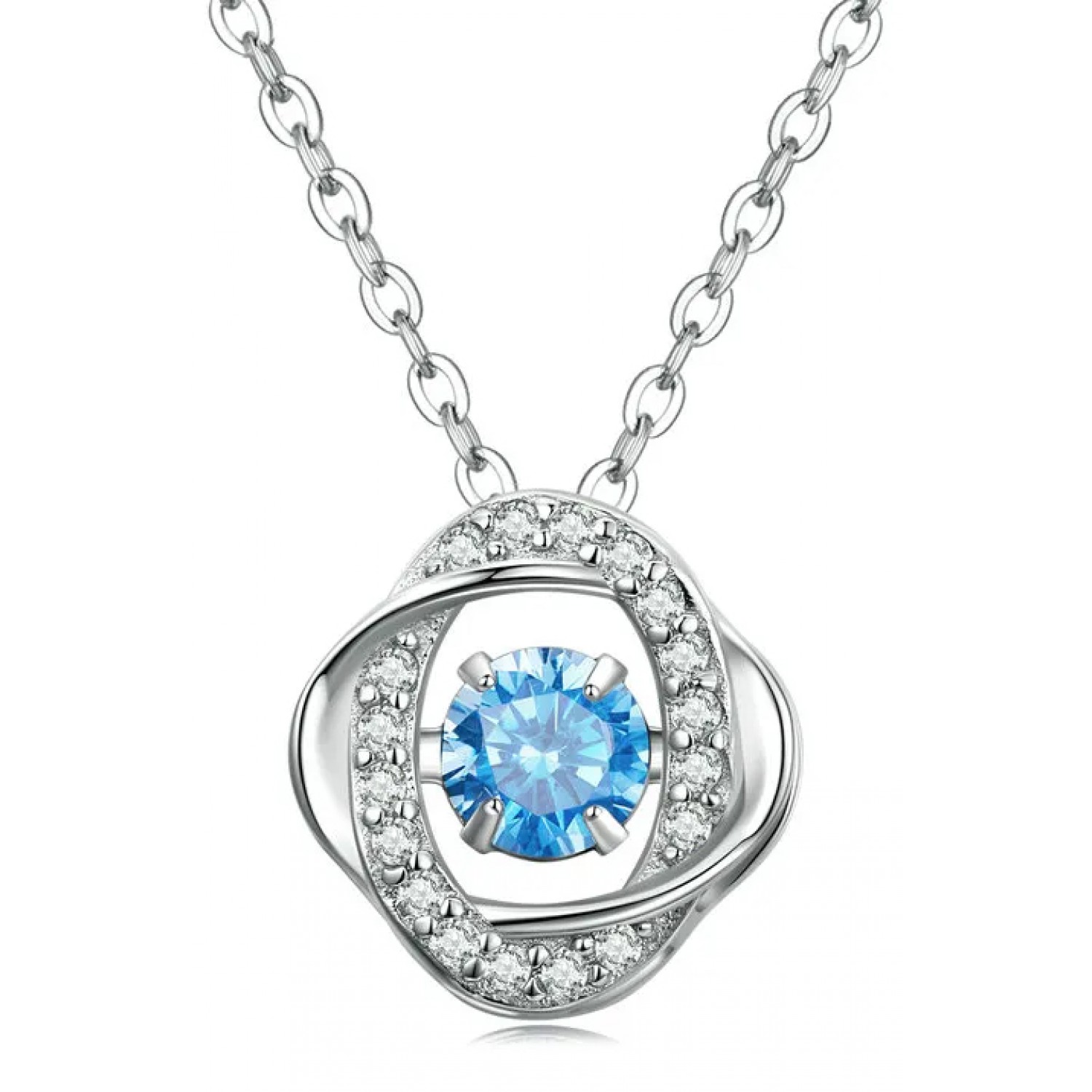 BAMOER κολιέ BSN257 με κυβική ζιρκόνια, ασήμι 925, ασημί BAMOER κολιέ BSN257 με κυβική ζιρκόνια, ασήμι 925, ασημί