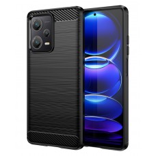 POWERTECH θήκη Carbon MOB-1854 για Xiaomi Redmi Note 12 Pro+, μαύρη