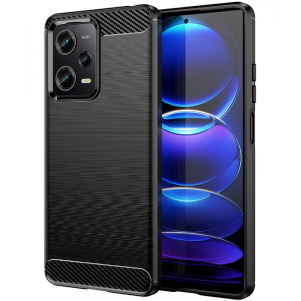 POWERTECH θήκη Carbon MOB-1847 για Xiaomi Note 12 Pro/Poco X5 Pro, μαύρη POWERTECH θήκη Carbon MOB-1847 για Xiaomi Note 12 Pro/Poco X5 Pro, μαύρη