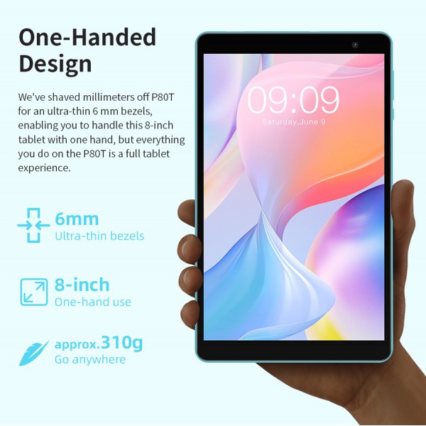 TECLAST tablet P80T, 8" HD, 4GB, 64GB, Android 12, μπλε TECLAST tablet P80T, 8" HD, 4GB, 64GB, Android 12, μπλε