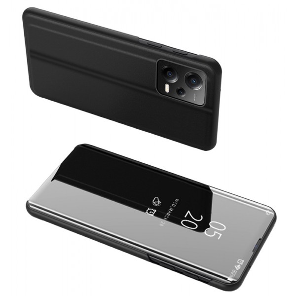 POWERTECH θήκη Clear view MOB-1857 Xiaomi Note 12 Pro/Poco X5 Pro, μαύρη