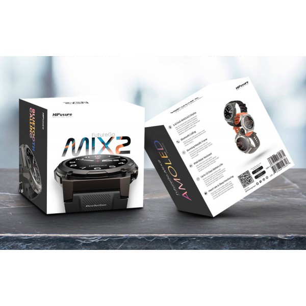 HIFUTURE smartwatch FutureGo Mix 2, 1.43", IP68, heart rate, γκρι HIFUTURE smartwatch FutureGo Mix 2, 1.43", IP68, heart rate, γκρι