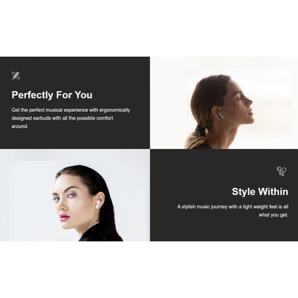 HIFUTURE earphones με θήκη φόρτισης ColorBuds, True Wireless, μπλε HIFUTURE earphones με θήκη φόρτισης ColorBuds, True Wireless, μπλε