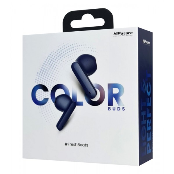 HIFUTURE earphones με θήκη φόρτισης ColorBuds, True Wireless, μπλε HIFUTURE earphones με θήκη φόρτισης ColorBuds, True Wireless, μπλε