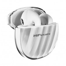HIFUTURE earphones με θήκη φόρτισης FlyBuds3, True Wireless, λευκά