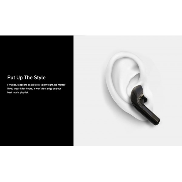 HIFUTURE earphones με θήκη φόρτισης FlyBuds3, True Wireless, λευκά