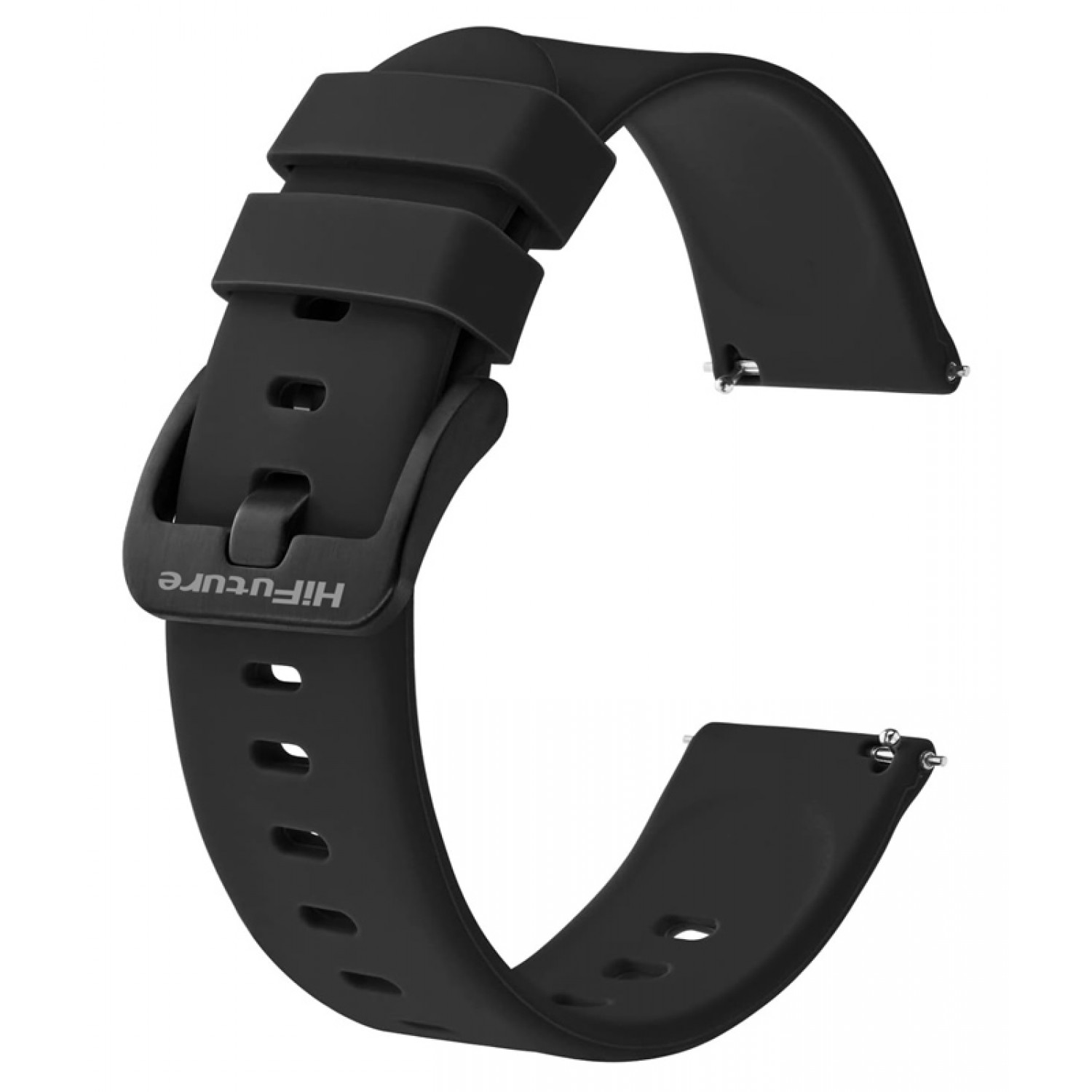 HIFUTURE λουράκι σιλικόνης BAND-015, 22mm, μαύρο HIFUTURE λουράκι σιλικόνης BAND-015, 22mm, μαύρο