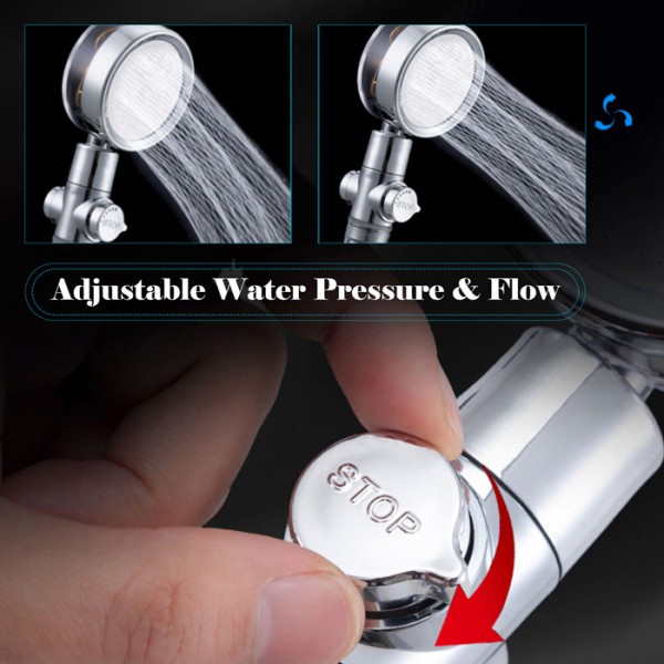 Τηλέφωνο μπάνιου AG866A με περιστρεφόμενη κεφαλή, universal, ασημί