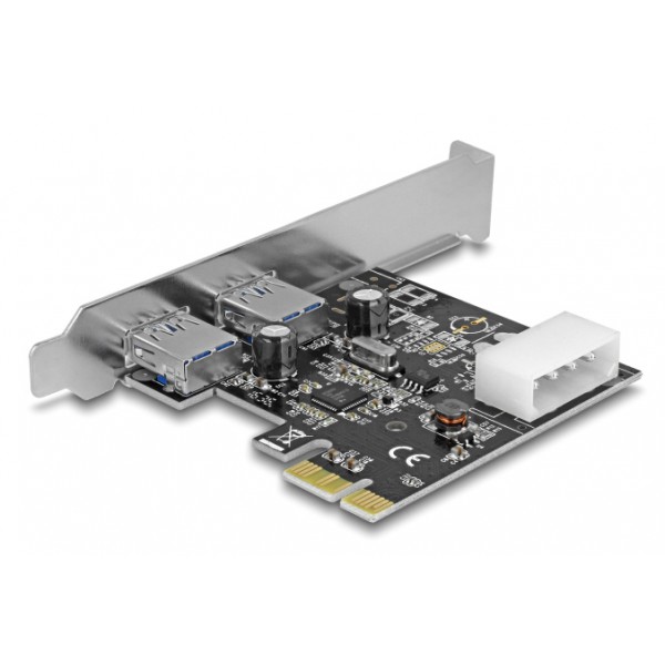DELOCK κάρτα επέκτασης PCI x1 σε 2x USB 89243, 5Gbps DELOCK κάρτα επέκτασης PCI x1 σε 2x USB 89243, 5Gbps