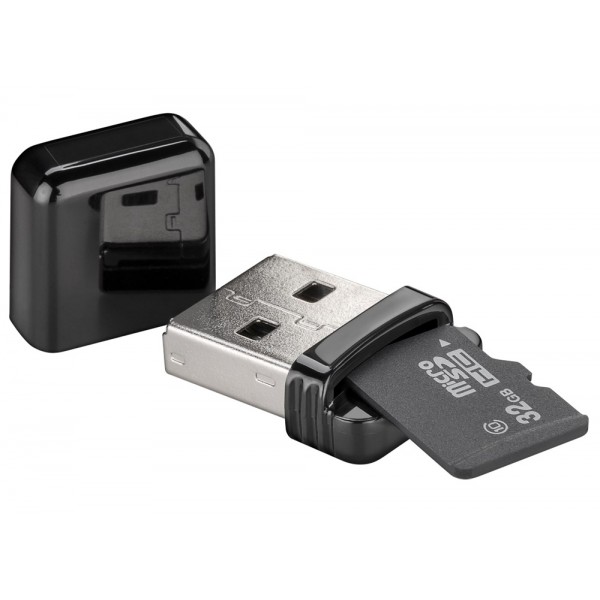 GOOBAY card reader 38656 για micro SD κάρτα μνήμης, 480 Mbps, μαύρο GOOBAY card reader 38656 για micro SD κάρτα μνήμης, 480 Mbps, μαύρο