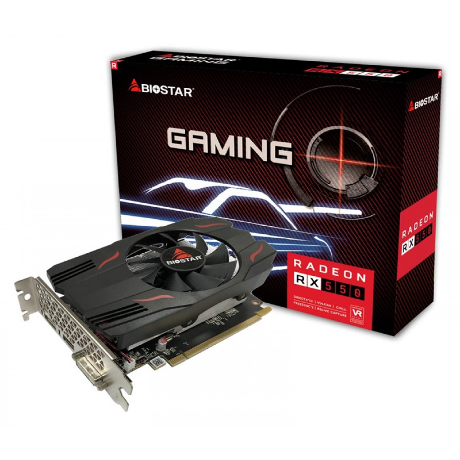 BIOSTAR VGA AMD Radeon RX550 VA5515RF41, GDDR5 4GB, 128bit