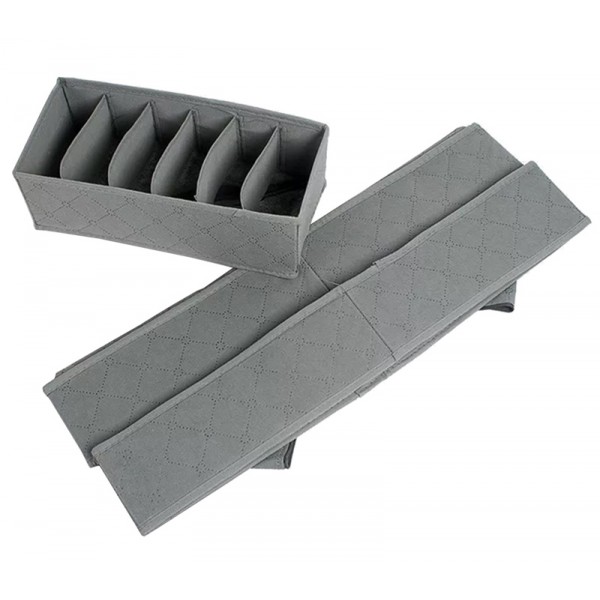 Σετ θήκες οργάνωσης εσώρουχων AG126G με 37 θήκες, γκρι Σετ θήκες οργάνωσης εσώρουχων AG126G με 37 θήκες, γκρι