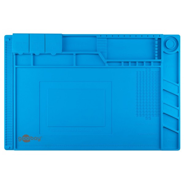 GOOBAY βάση εργασίας 61670, αντιστατική, ελαστική, 30 x 45cm, μπλε