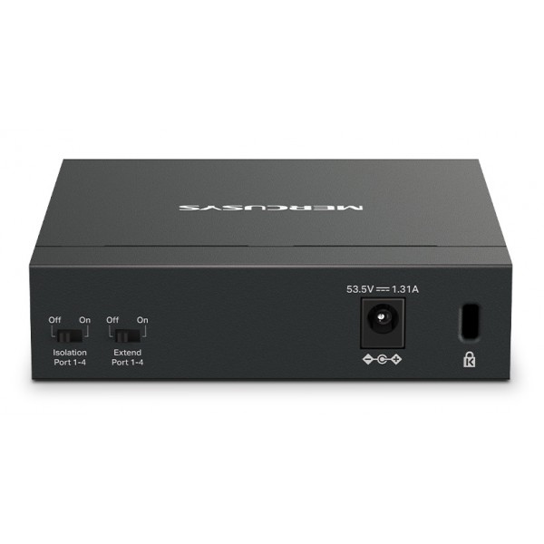 MERCUSYS Desktop Switch MS105GP, 5x 10/100/1000 Mbps, PoE+, Ver. 1.0 MERCUSYS Desktop Switch MS105GP, 5x 10/100/1000 Mbps, PoE+, Ver. 1.0