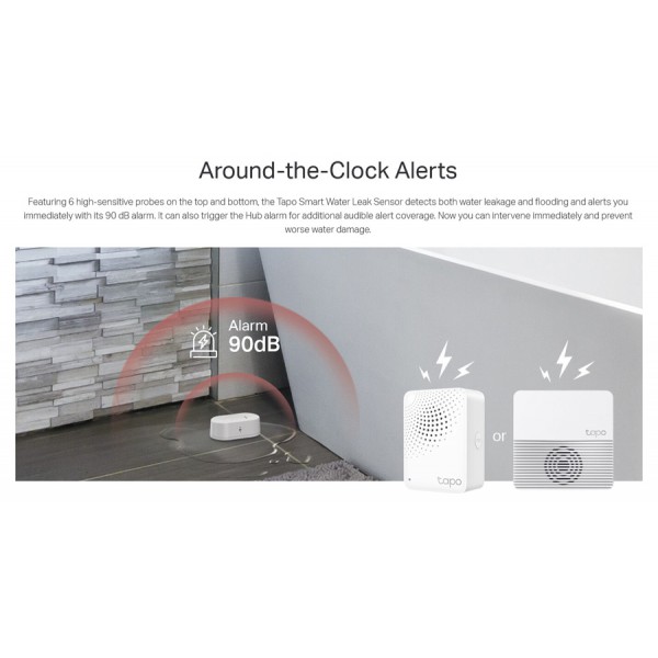TP-LINK smart αισθητήρας πλημμύρας Tapo T300, 868MHz, Ver 1.0 TP-LINK smart αισθητήρας πλημμύρας Tapo T300, 868MHz, Ver 1.0