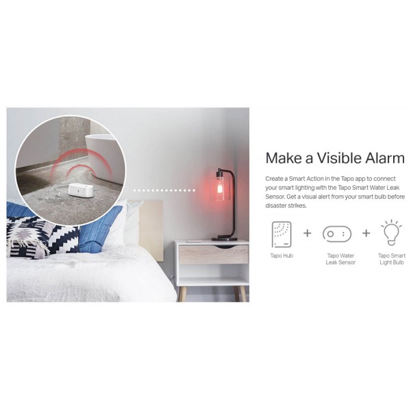 TP-LINK smart αισθητήρας πλημμύρας Tapo T300, 868MHz, Ver 1.0 TP-LINK smart αισθητήρας πλημμύρας Tapo T300, 868MHz, Ver 1.0