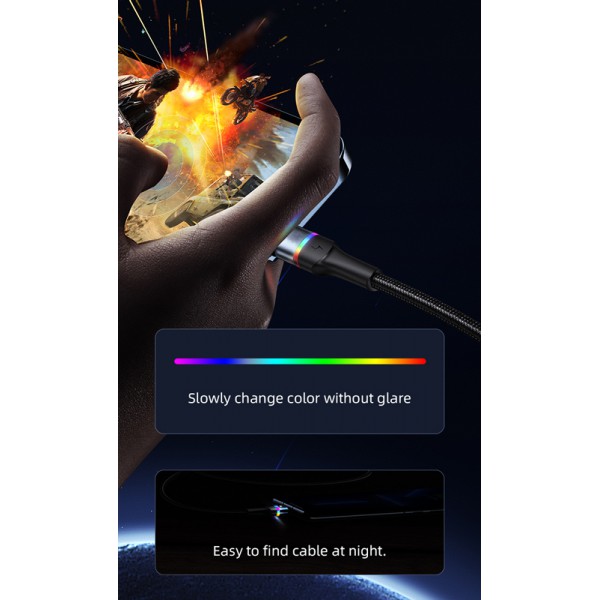 USAMS καλώδιο Lightning σε USB Type-C US-SJ538, 20W, PD, 1.2m, μαύρο USAMS καλώδιο Lightning σε USB Type-C US-SJ538, 20W, PD, 1.2m, μαύρο