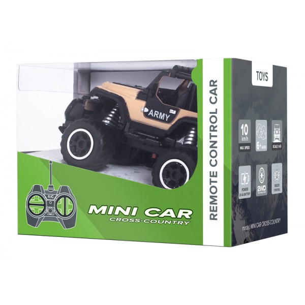 REBEL τηλεκατευθυνόμενο αυτοκίνητο Army ZAB0111, 1:43, 2WD, 10km/h REBEL τηλεκατευθυνόμενο αυτοκίνητο Army ZAB0111, 1:43, 2WD, 10km/h
