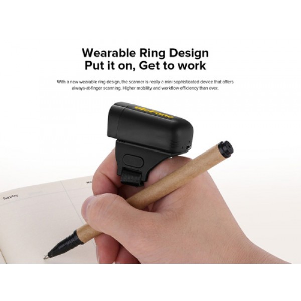 ULEFONE barcode scanner uScan RS1, ασύρματο 2.4G/Bluetooth, 1D/2D, μαύρο ULEFONE barcode scanner uScan RS1, ασύρματο 2.4G/Bluetooth, 1D/2D, μαύρο