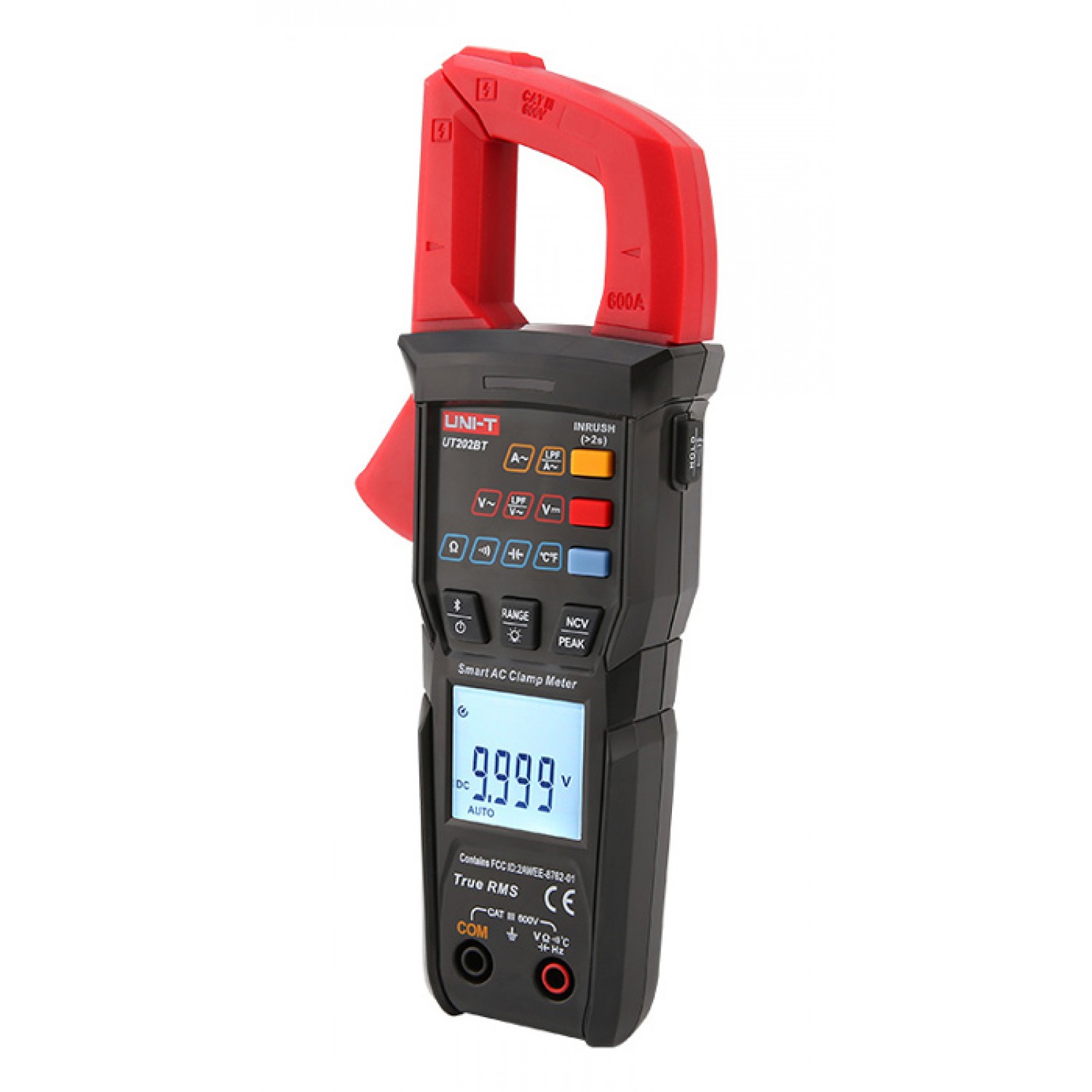 UNI-T ψηφιακή αμπεροτσιμπίδα UT202BT, 600A AC, NCV, Bluetooth, True RMS UNI-T ψηφιακή αμπεροτσιμπίδα UT202BT, 600A AC, NCV, Bluetooth, True RMS