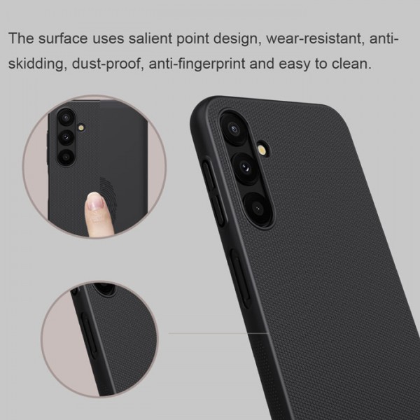 NILLKIN θήκη Super Frosted Shield για Samsung Galaxy A24 4G, μπλε NILLKIN θήκη Super Frosted Shield για Samsung Galaxy A24 4G, μπλε