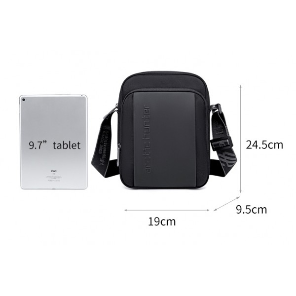 ARCTIC HUNTER τσάντα ώμου K00542, με θήκη tablet 9.7", 4L, μαύρη ARCTIC HUNTER τσάντα ώμου K00542, με θήκη tablet 9.7", 4L, μαύρη