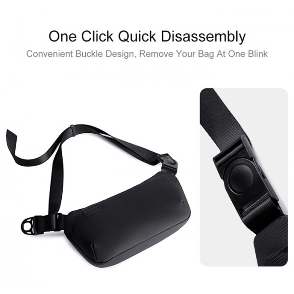 ARCTIC HUNTER τσάντα μέσης Y00569 με θήκη tablet, 3.5L, μαύρη ARCTIC HUNTER τσάντα μέσης Y00569 με θήκη tablet, 3.5L, μαύρη