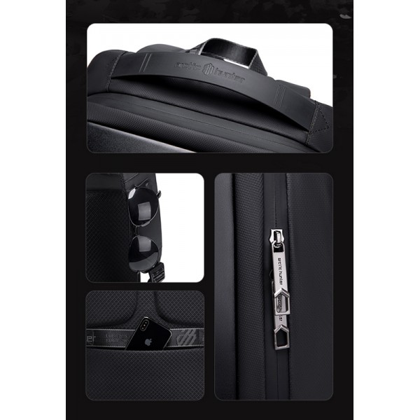 ARCTIC HUNTER τσάντα πλάτης B00487 θήκη laptop 15.6", λουκέτο TSA, μαύρη ARCTIC HUNTER τσάντα πλάτης B00487 θήκη laptop 15.6", λουκέτο TSA, μαύρη