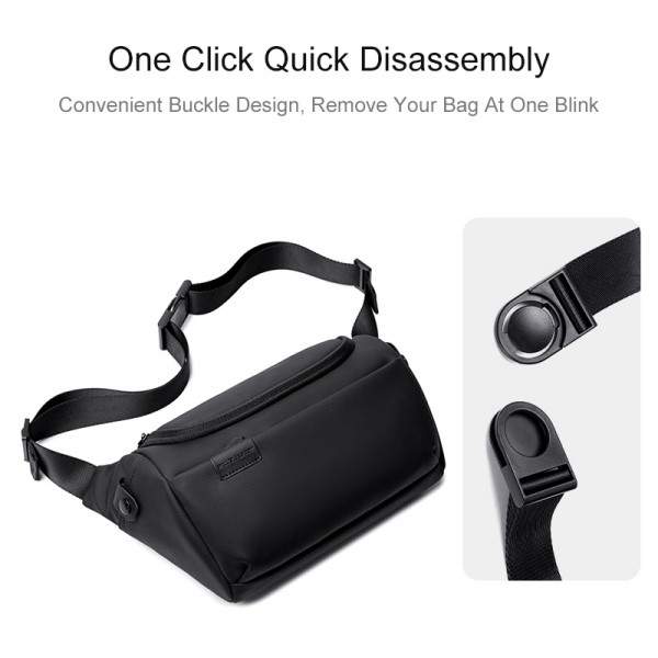 ARCTIC HUNTER τσάντα Crossbody Y00565 με θήκη tablet, 4L, μαύρη