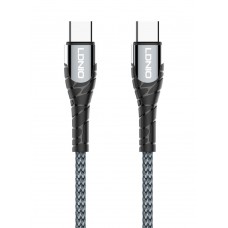 LDNIO καλώδιο USB-C σε USB-C LC102, 65W PD, 2m, γκρι