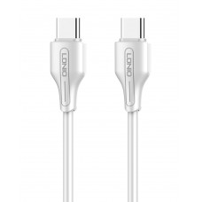 LDNIO καλώδιο USB-C σε USB-C LC122C, 65W PD, 2m, λευκό