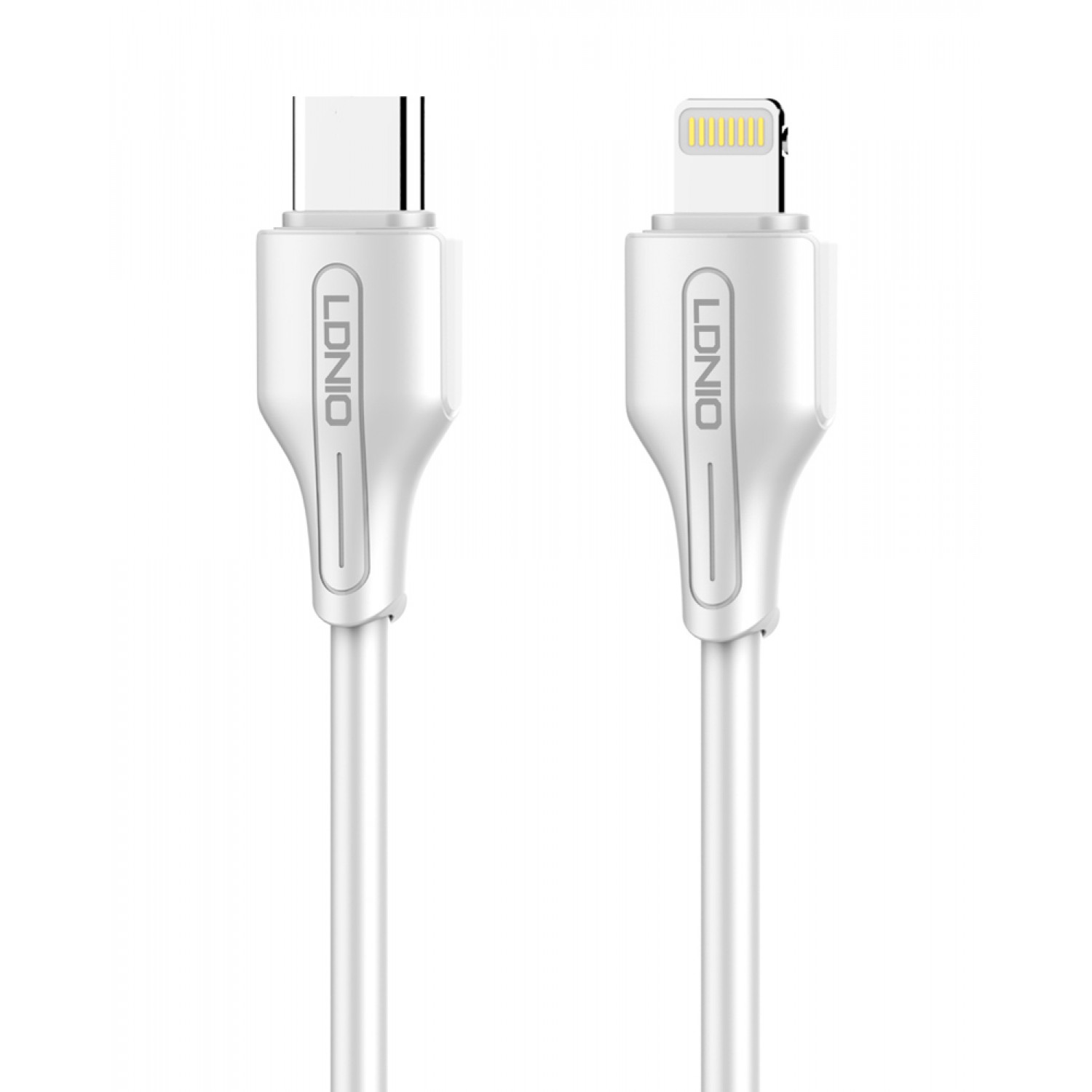 LDNIO καλώδιο Lightning σε USB-C LC122I, 30W PD, 2m, λευκό LDNIO καλώδιο Lightning σε USB-C LC122I, 30W PD, 2m, λευκό