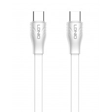 LDNIO καλώδιο USB-C σε USB-C LC131C, 65W PD, 1m, λευκό