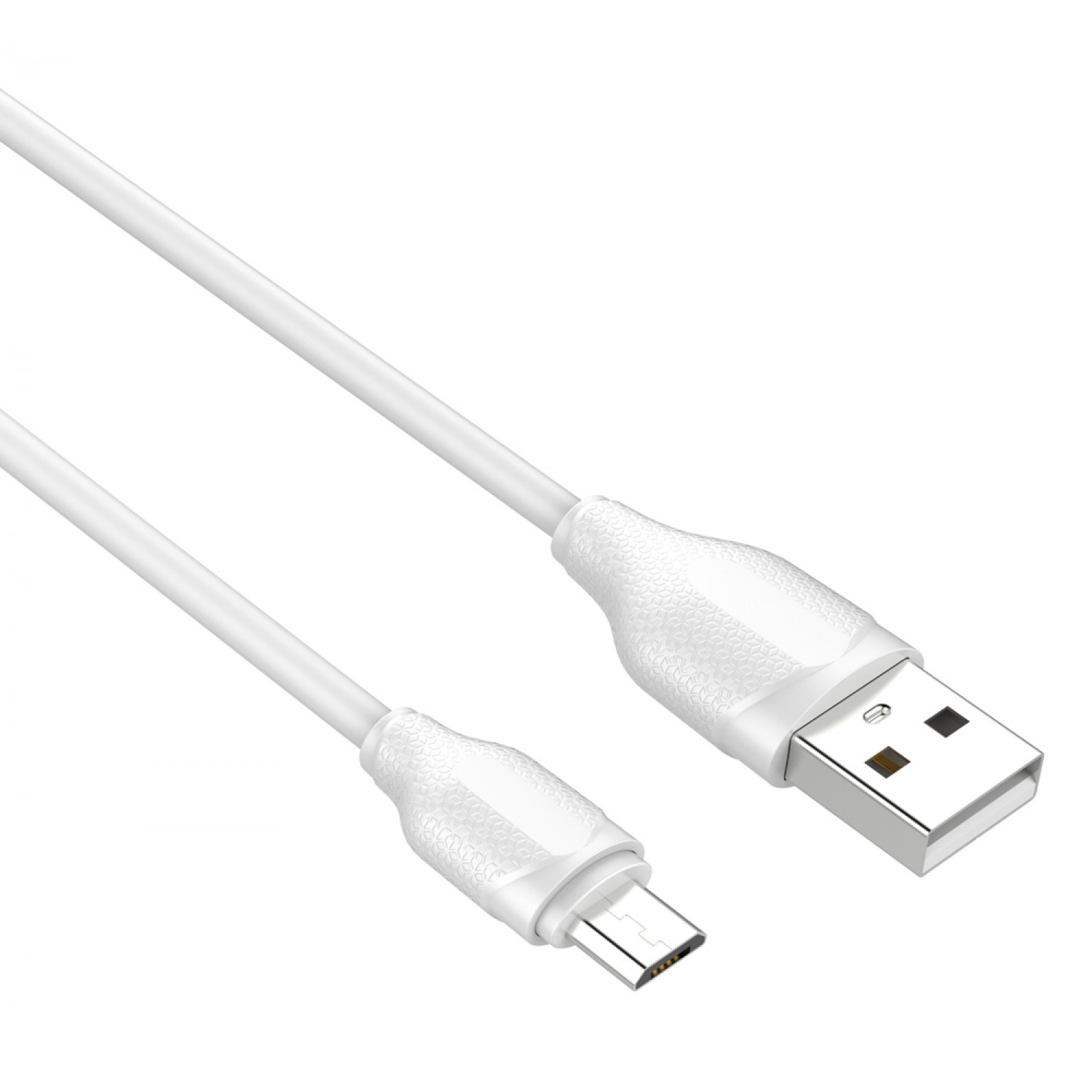 LDNIO καλώδιο Micro USB σε USB LS371, 2.1A, 1m, λευκό LDNIO καλώδιο Micro USB σε USB LS371, 2.1A, 1m, λευκό
