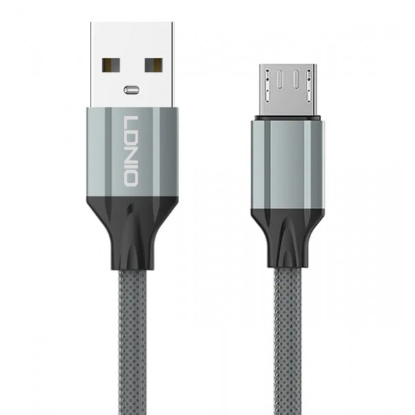LDNIO καλώδιο Micro USB σε USB LS441, 2.4A, 1m, γκρι